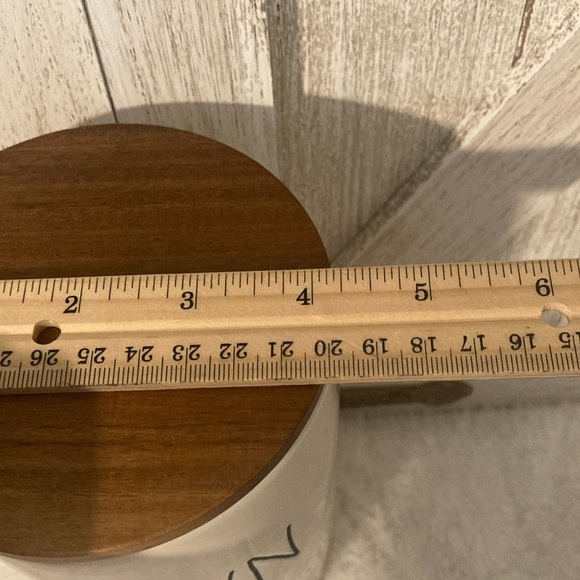 Rae Dunn Brown Rice Canister w/ Wooden Lid - Picture 3 of 6